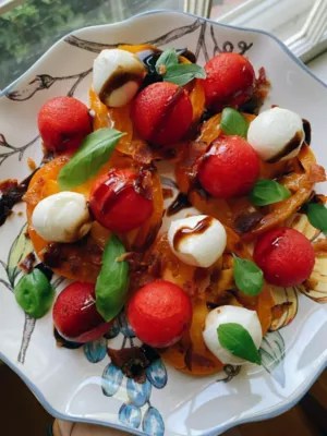 Watermelon Caprese Salad with Bacon Recipe Tower Garden